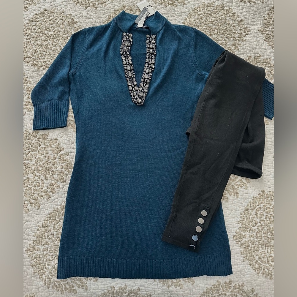 Magaschoni two piece sweater set
